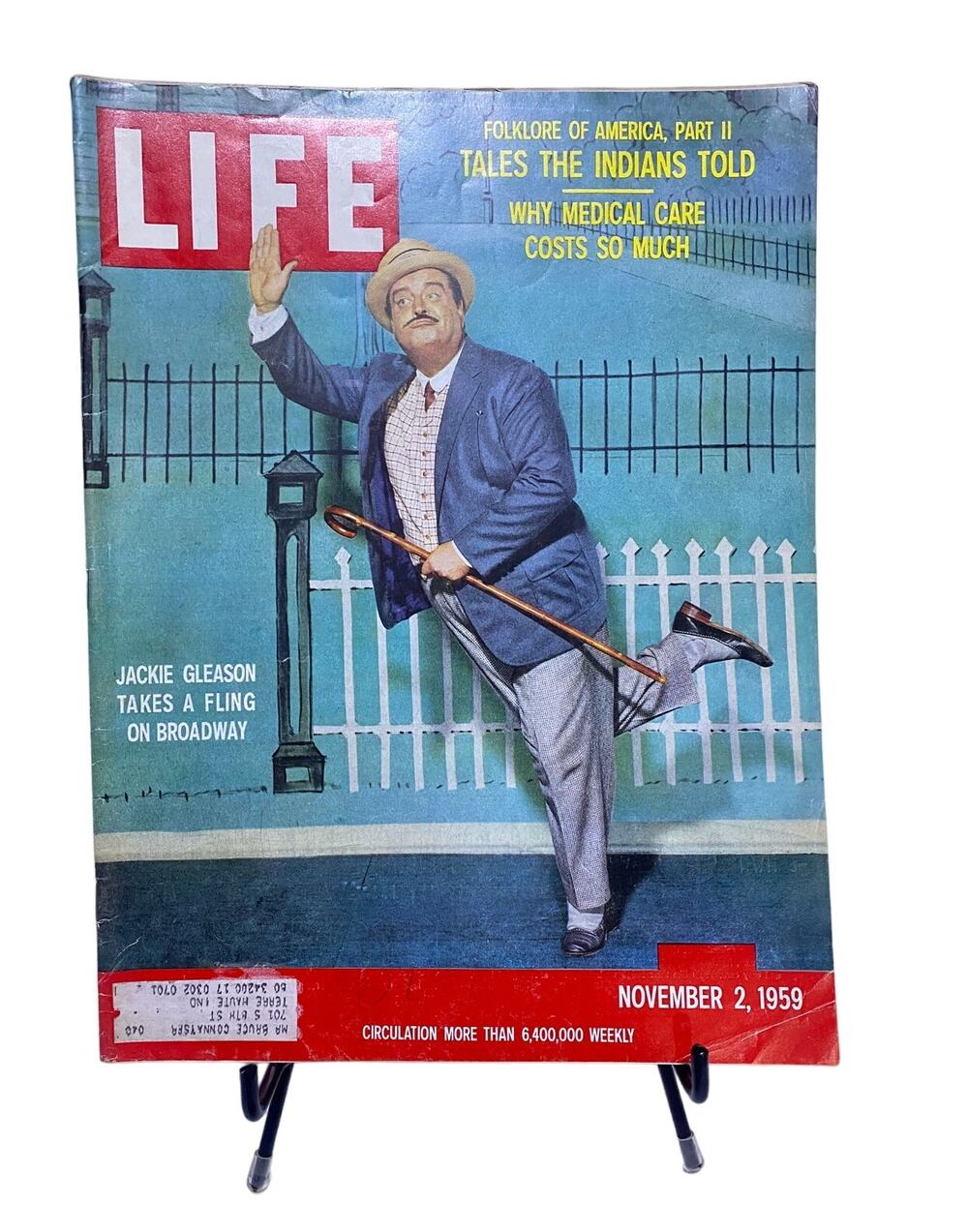 Life Magazine November 2 1959 Jackie Gleason Takes a Fling on NY's Broadway